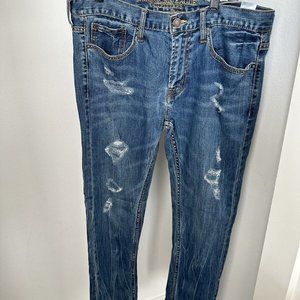 American Eagle Jeans Blue Core Flex Mens Size 33 X 32 Skinny